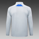 25/26 Conjunto Treino Bayern de Munique - Frio Zíper Curto - Cinza