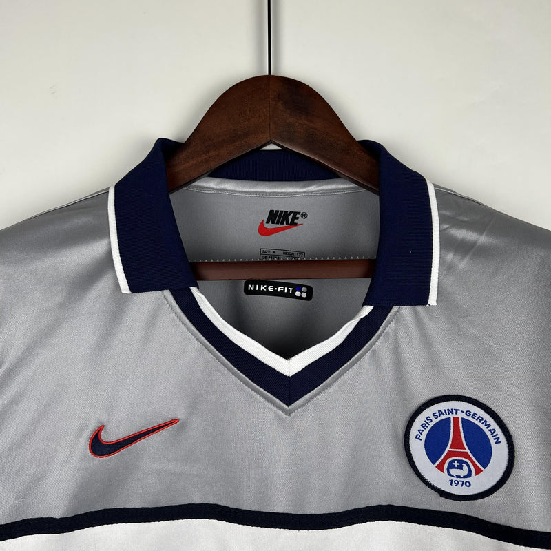 Camisa Retrô PSG 1990/2000 II Away - Cinza - Nike
