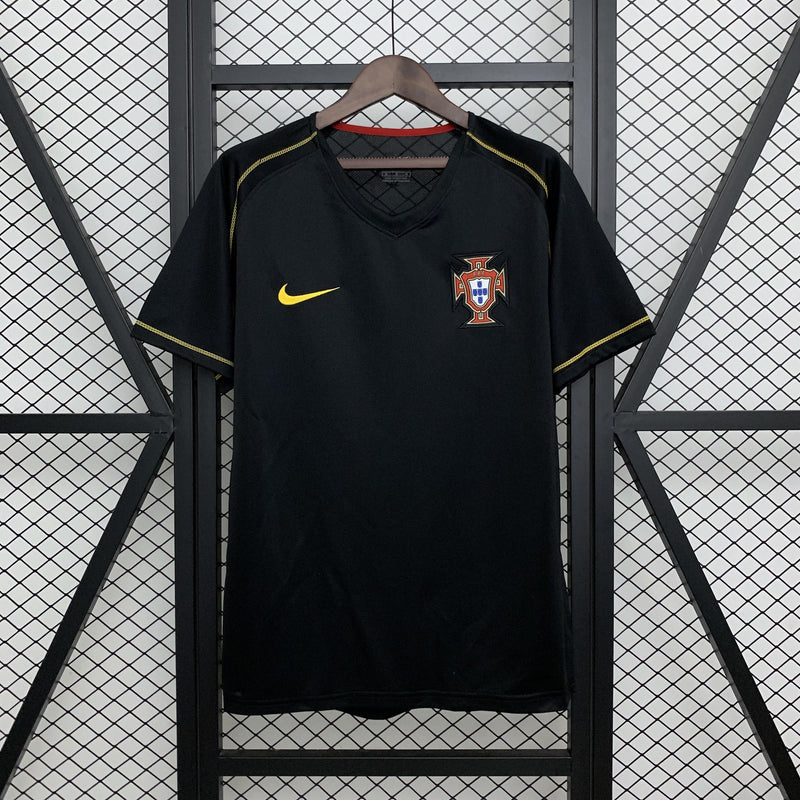 Camisa Retrô Portugal 2006 II Away - Preta