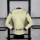 Camisa Barcelona 2025/2026 II Away - Bege - Mamba Manga Longa Jogador