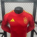 Camisa Espanha Euro 2024/25 I Home - Jogador Manga Longa