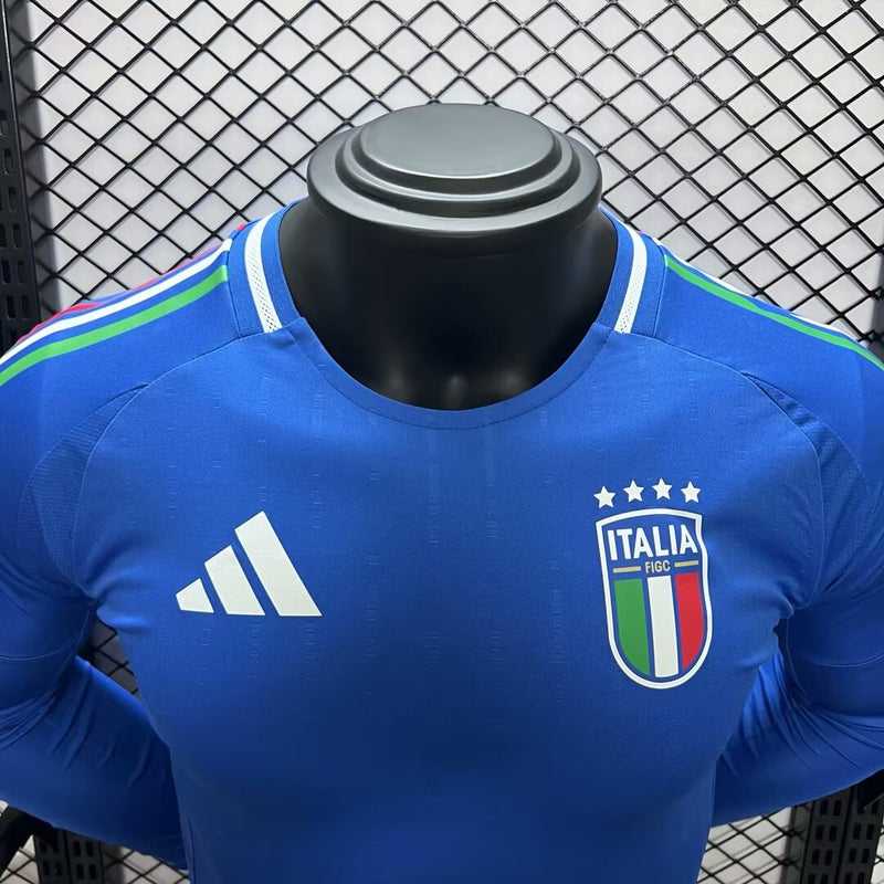 Camisa Itália 2024/25 I Home - Jogador Manga Longa