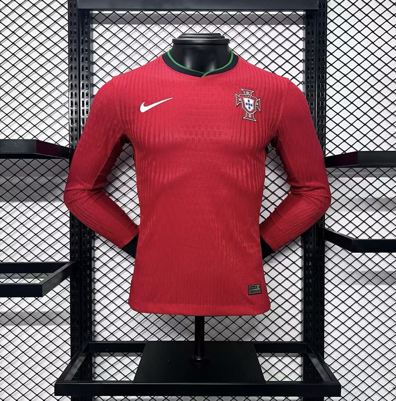 Camisa Portugal 2024/25 I Home - Jogador Manga Longa