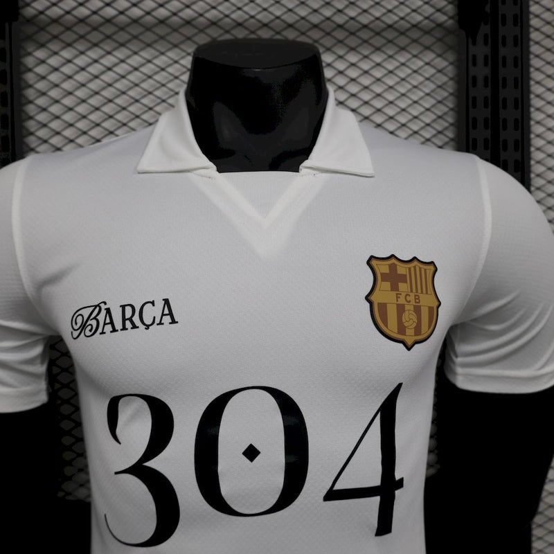 Camisa Barcelona Lamine Yamal Edição Especial - Branca - Jogador