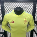 Camisa Espanha 2024/25 II Away - Jogador Manga Longa - Amarela
