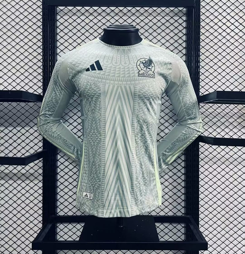 Camisa México 2024/25 II Away - Jogador Manga Longa Verde