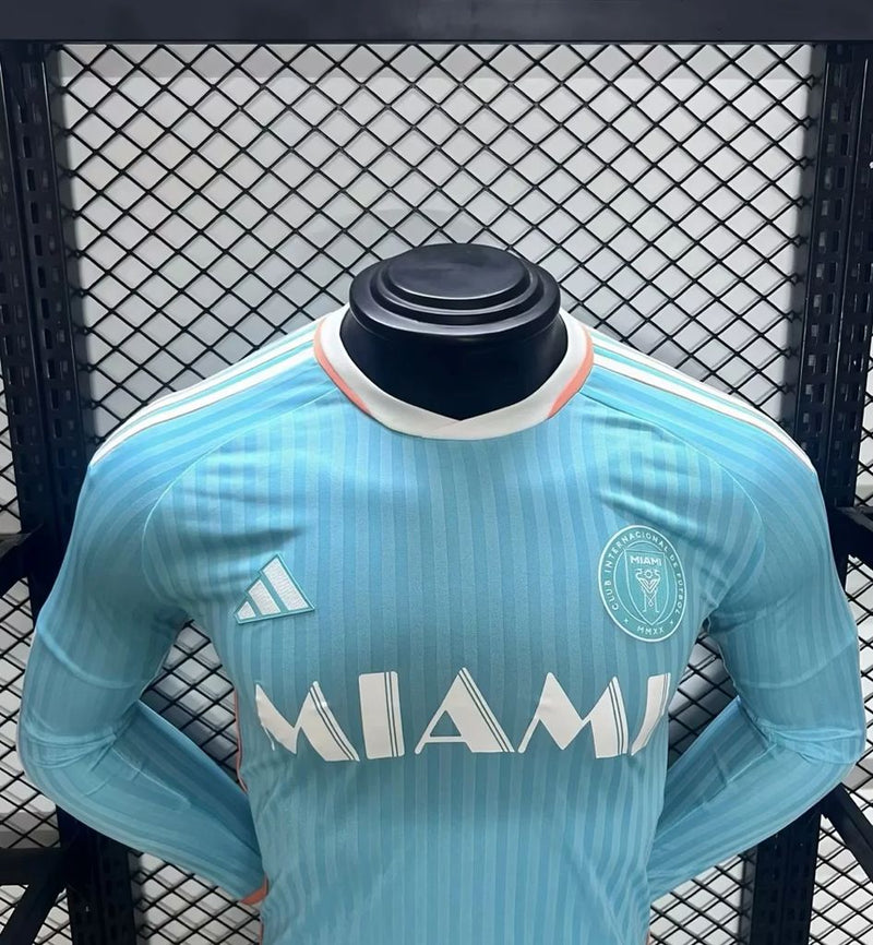 Camisa Inter Miami 2024/2025 III Azul - Manga Longa Jogador