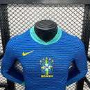 Camisa Brasil 2024/25 II Away - Jogador Manga Longa - Azul