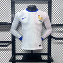 Camisa França 2024/25 II Away - Jogador Manga Longa Branca