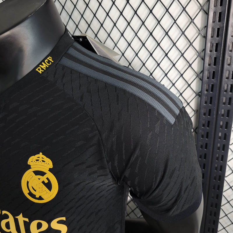 Camisa Real Madrid 2023/24 III Third - Jogador - Preta