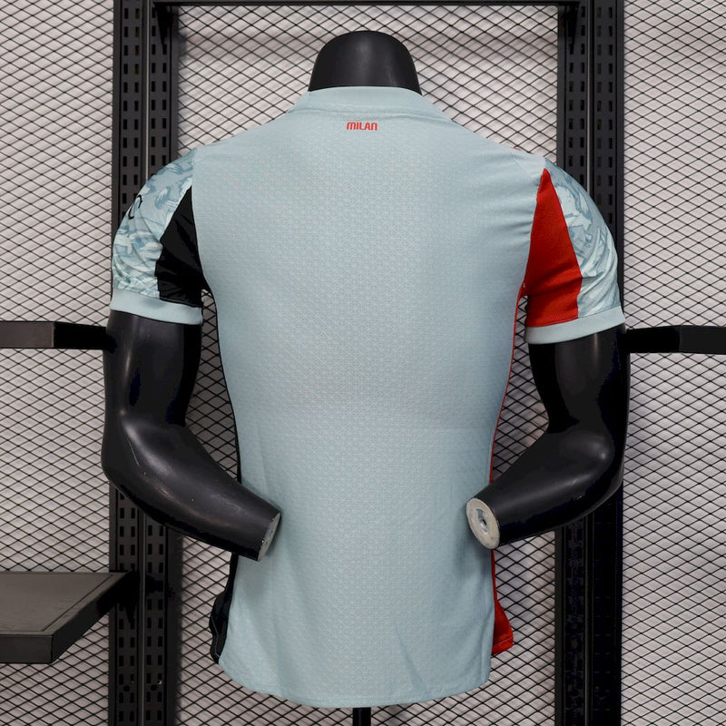 Camisa Milan 2025/2026 Goleiro Azul - Jogador