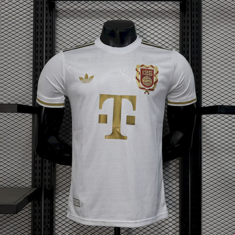 Camisa Bayern de Munique Aniversário 125 Anos 24/25 Branca - Jogador