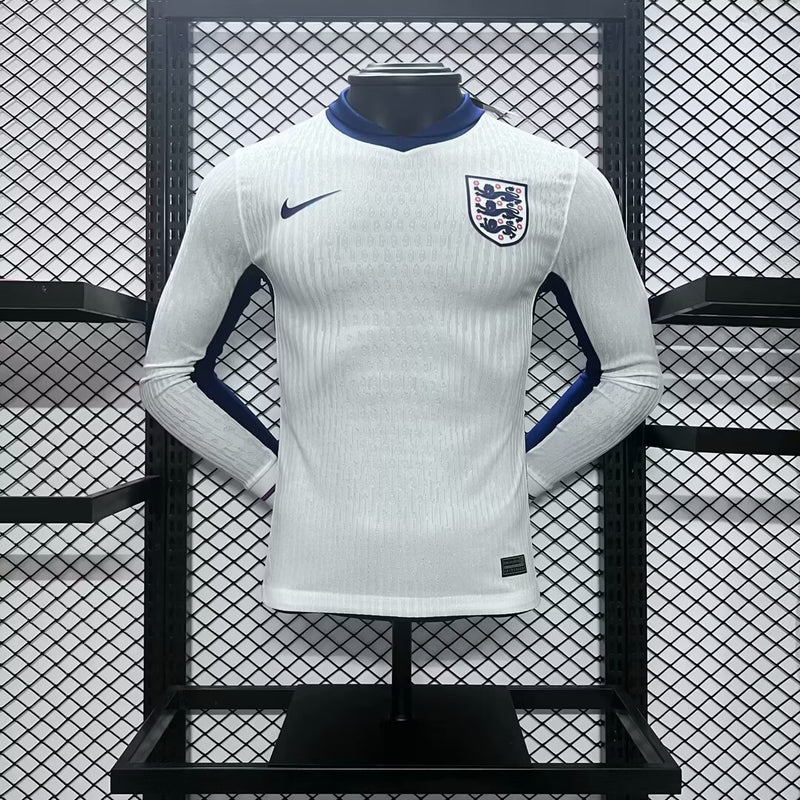 Camisa Inglaterra 2024/25 I Home - Jogador Manga Longa
