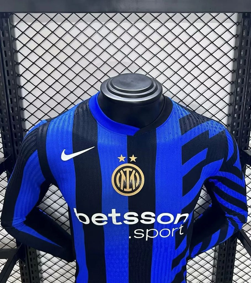 Camisa Inter de Milão 2024/2025 I Home - Jogador Manga Longa