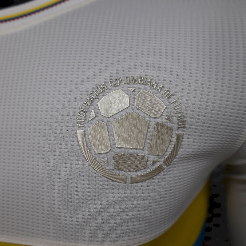 Camisa Colômbia Aniversário 100 Anos Branca - Manga Longa Jogador Adidas