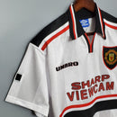 Camisa Retrô Manchester United 1997/1998 II Away - Branca - Umbro