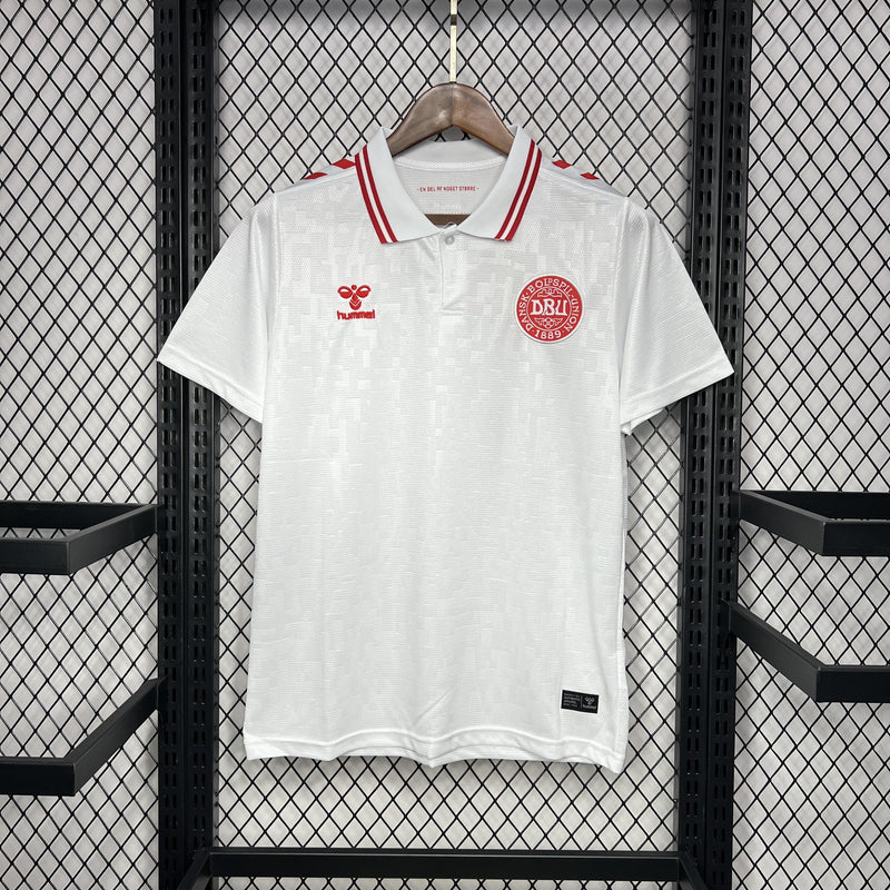 Camisa Dinamarca 2024/25 II Away - Torcedor - Branca
