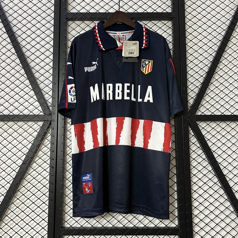 Camisa Retrô Atlético de Madrid 1997/1998 II Away - Azul - Puma