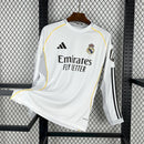 Camisa Real Madrid 25/26 I Home - Torcedor Manga Longa