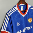 Camisa Retrô Manchester United 1986/1988 III Third - Azul - Adidas