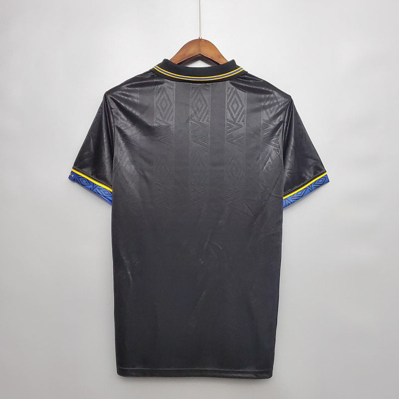 Camisa Retrô Manchester United 1993/1994 II Away - Preta - Umbro