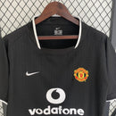 Camisa Retrô Manchester United 2003/2004 II Away - Preta - Nike