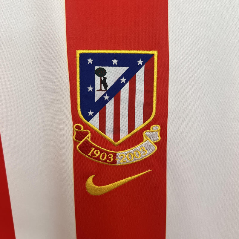 Camisa Retrô Atlético de Madrid 2003/2004 Centenário I Home