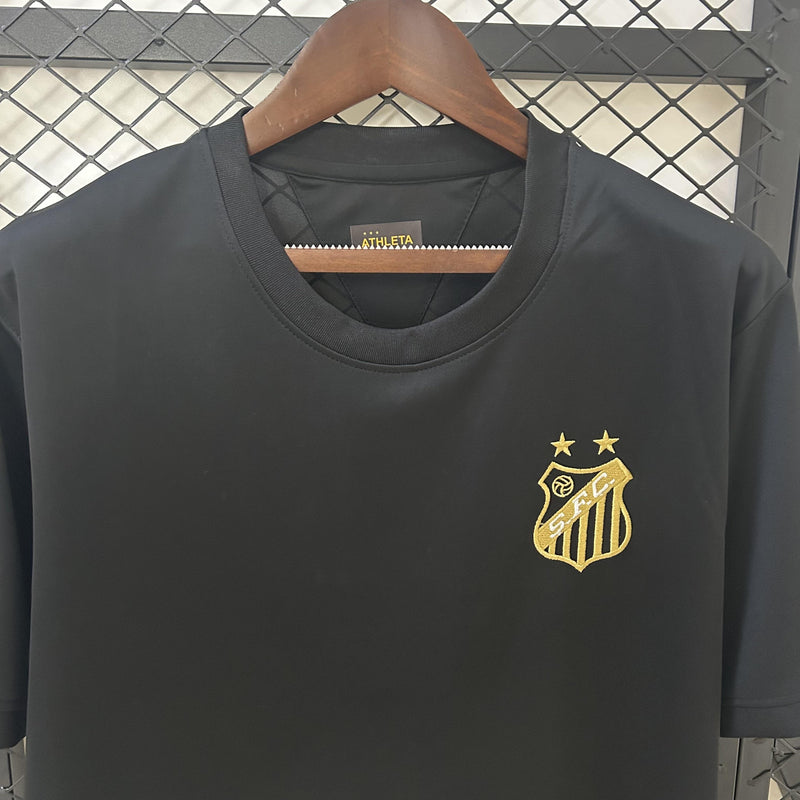 Camisa Santos 25/26 Edição Especial Pelé - Preta - Torcedor