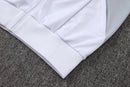 25/26 Conjunto Real Madrid 'Urban Purist' - Frio Zíper Longo - Branco