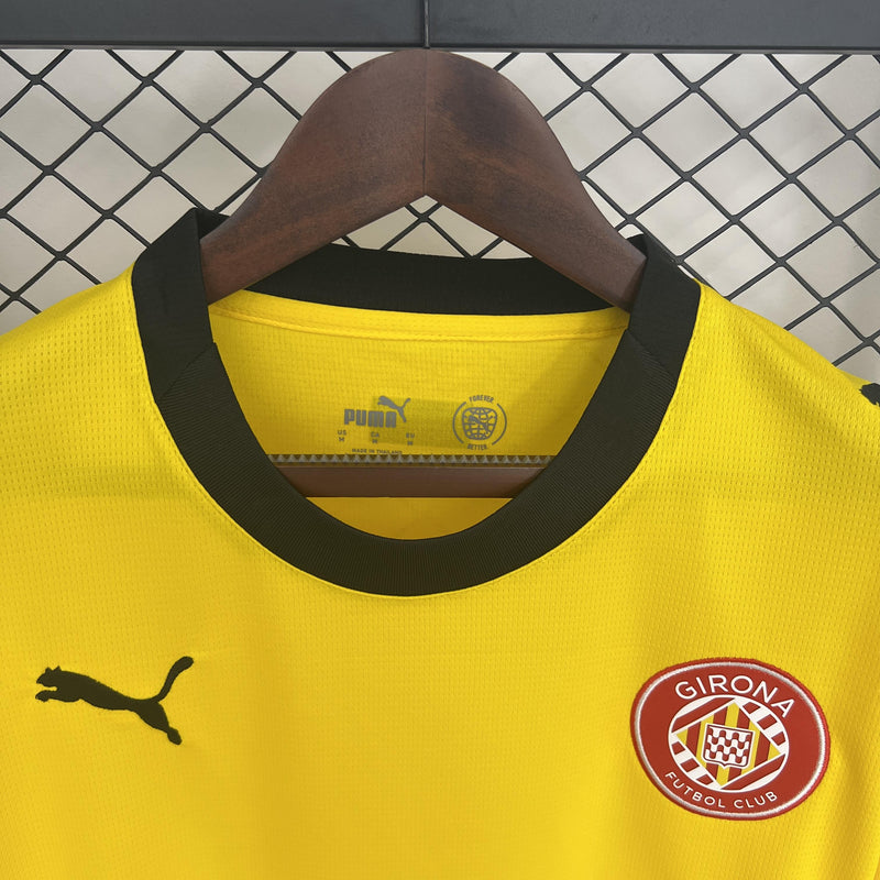 Camisa Girona 25/26 II Away - Torcedor - Amarela