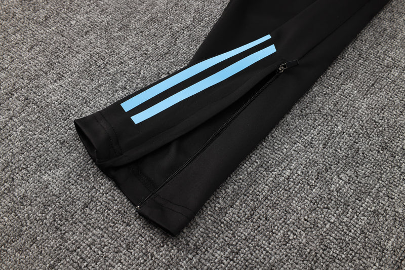 24/25 Conjunto Treino Argentina - Frio Zíper Curto - Preto