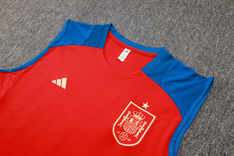 24/25 Conjunto Treino Espanha Regata - Vermelho