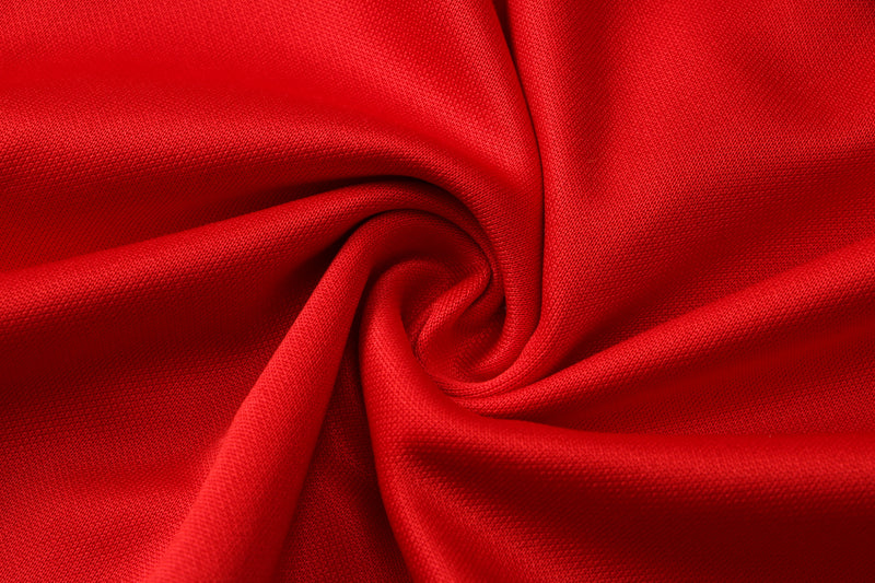 23/24 Conjunto Comissão Flamengo - Frio Zíper Curto - Vermelho