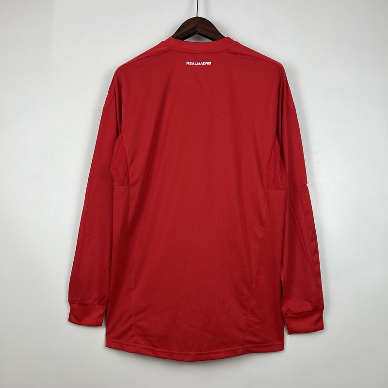 Camisa Retrô Real Madrid 2011/2012 III Third Vermelha - Manga Longa Adidas