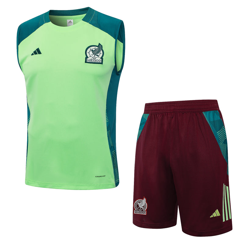 24/25 Conjunto Treino México - Regata - Verde Claro