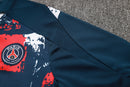 24/25 Conjunto PSG - Frio Zíper Curto - Azul Escuro