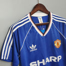 Camisa Retrô Manchester United 1988/1990 III Third - Azul - Adidas