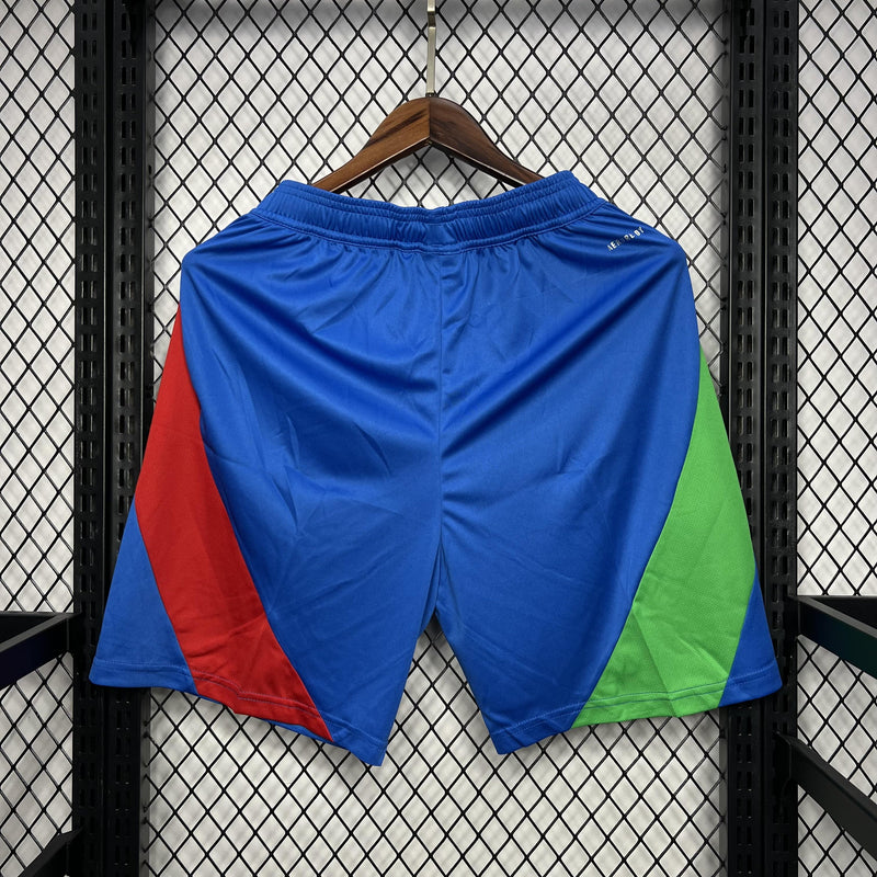 Short Itália 2024/2025 Euro II Away - Azul