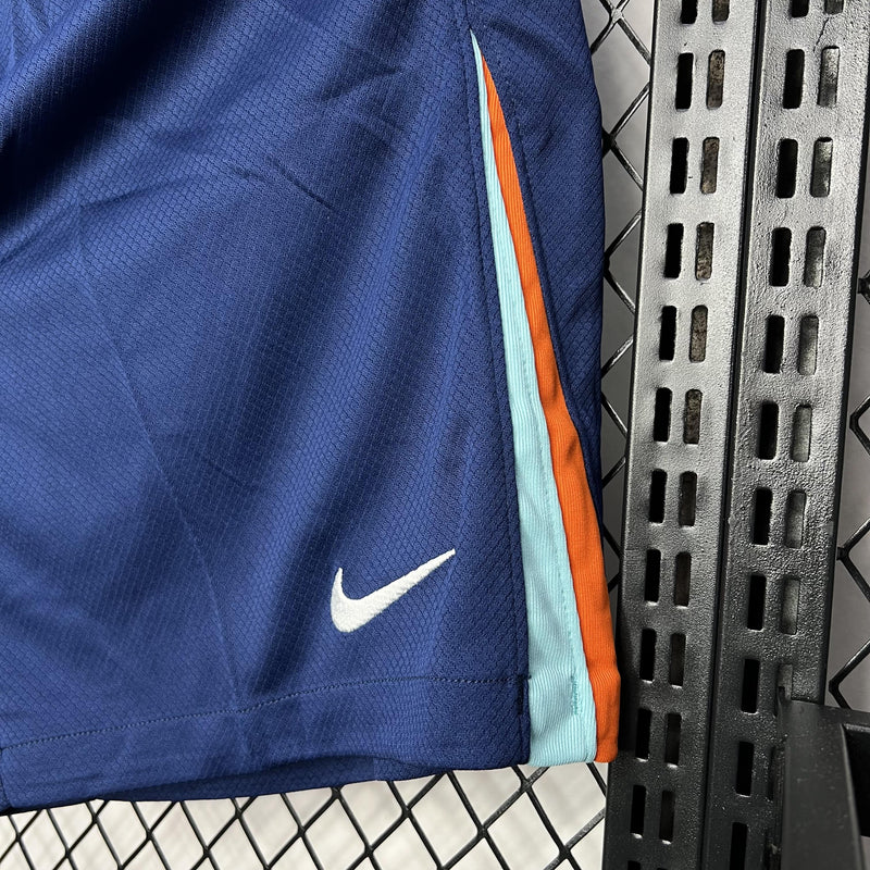 Short Holanda 2024/2025 Euro II Away - Azul