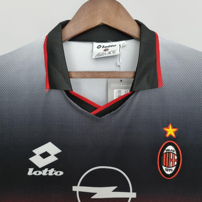 Camisa Retrô Milan 1995/1996 Preta