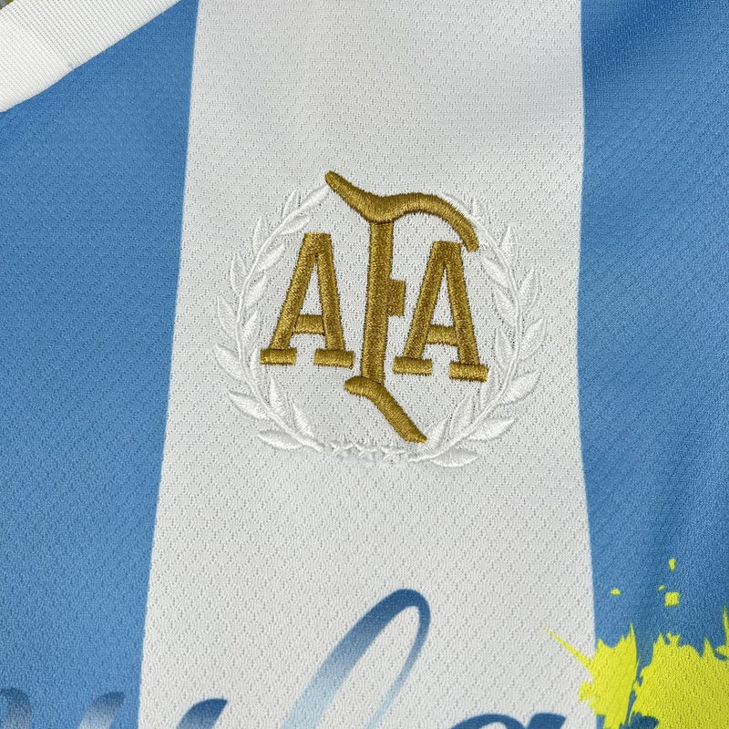Camisa Argentina 50 Anos Grafitada Messi - Torcedor