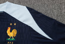24/25 Conjunto Treino França - Zíper Curto - Azul Marinho