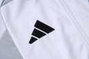 25/26 Conjunto Real Madrid 'Urban Purist' - Frio Zíper Longo - Branco
