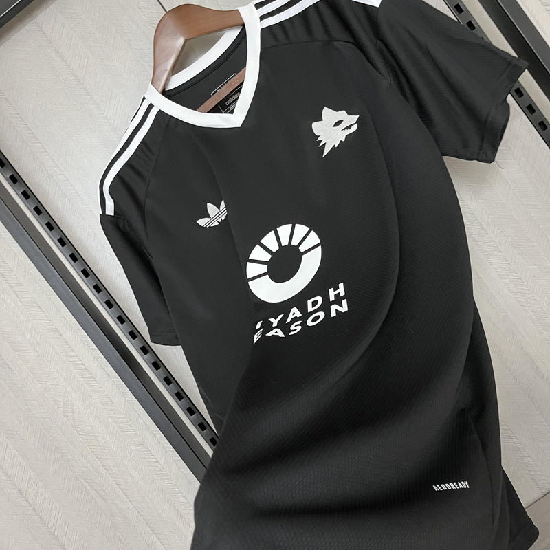 Camisa Roma 2024/25 Goleiro - Torcedor - Preta