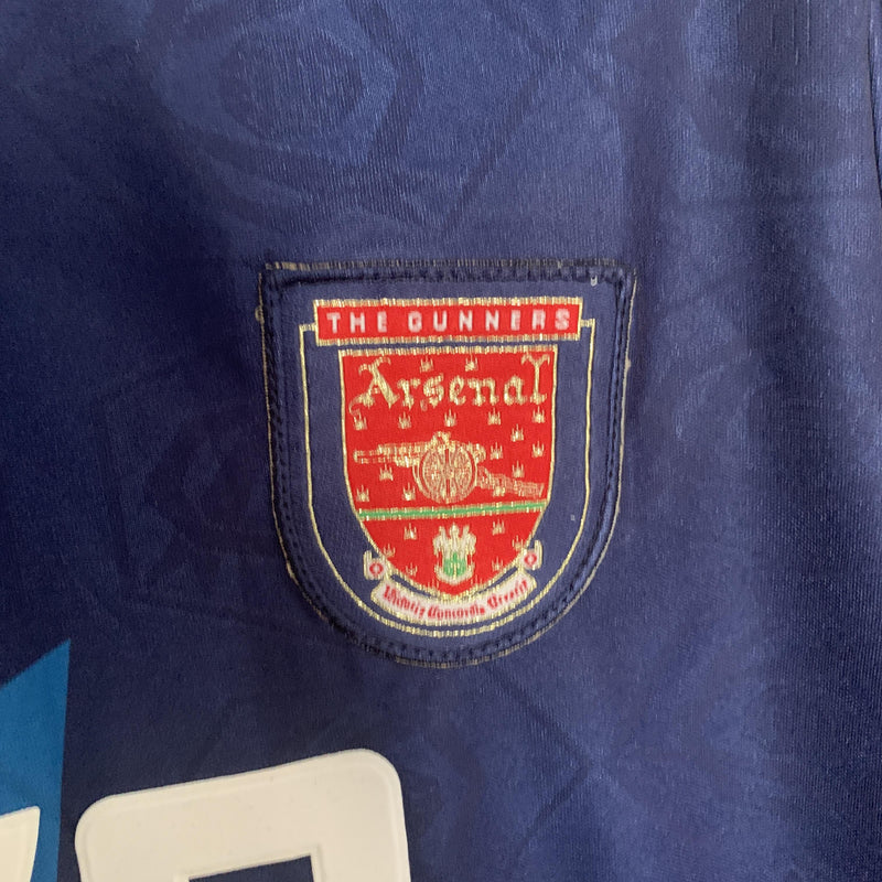 Camisa Retrô Arsenal 1995/1996 II Away - Azul - Manga Longa Nike