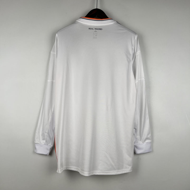 Camisa Retrô Real Madrid 2013/2014 I Home - Manga Longa Adidas