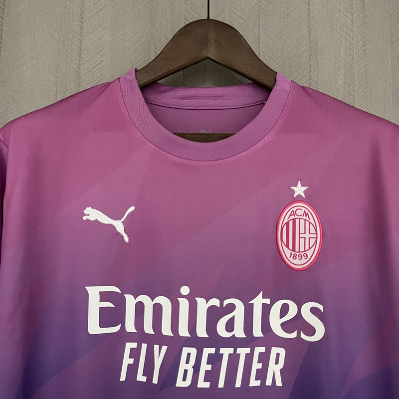 Camisa Milan 2023/24 III Third - Torcedor - Rosa