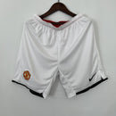 Short Retrô Manchester United 2007/2008 I Home - Branco - Nike