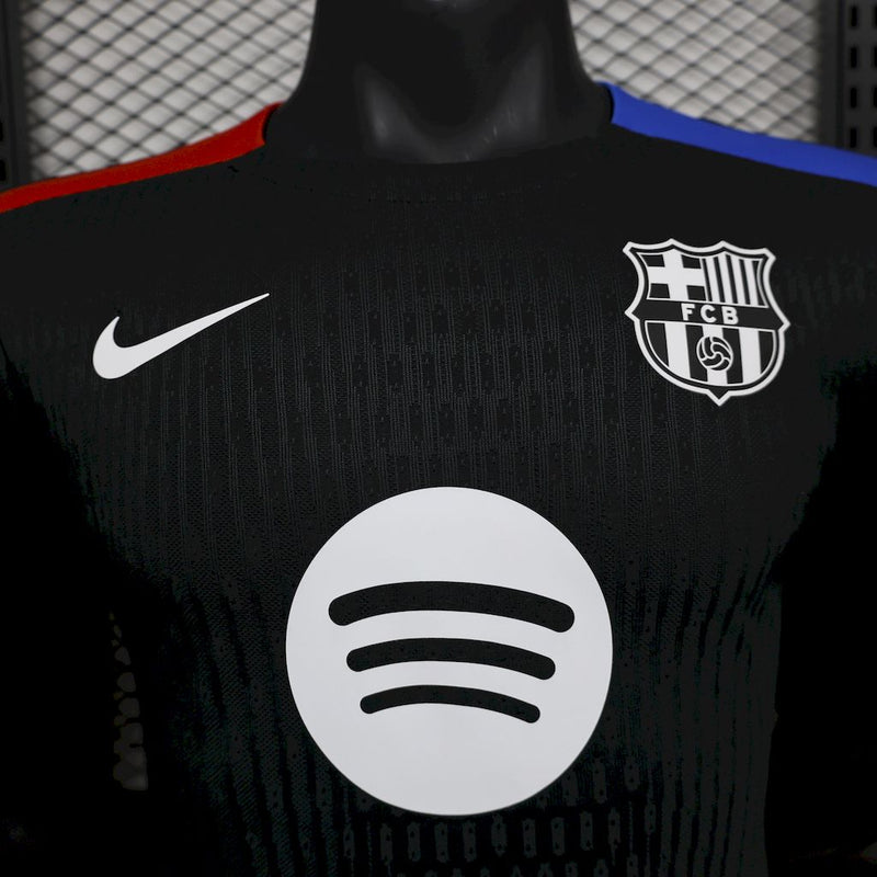 Camisa Barcelona 2024/2025 Pré-Jogo - Preta - Jogador