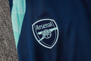 24/25 Conjunto Treino Arsenal - Frio Zíper Curto - Azul Claro